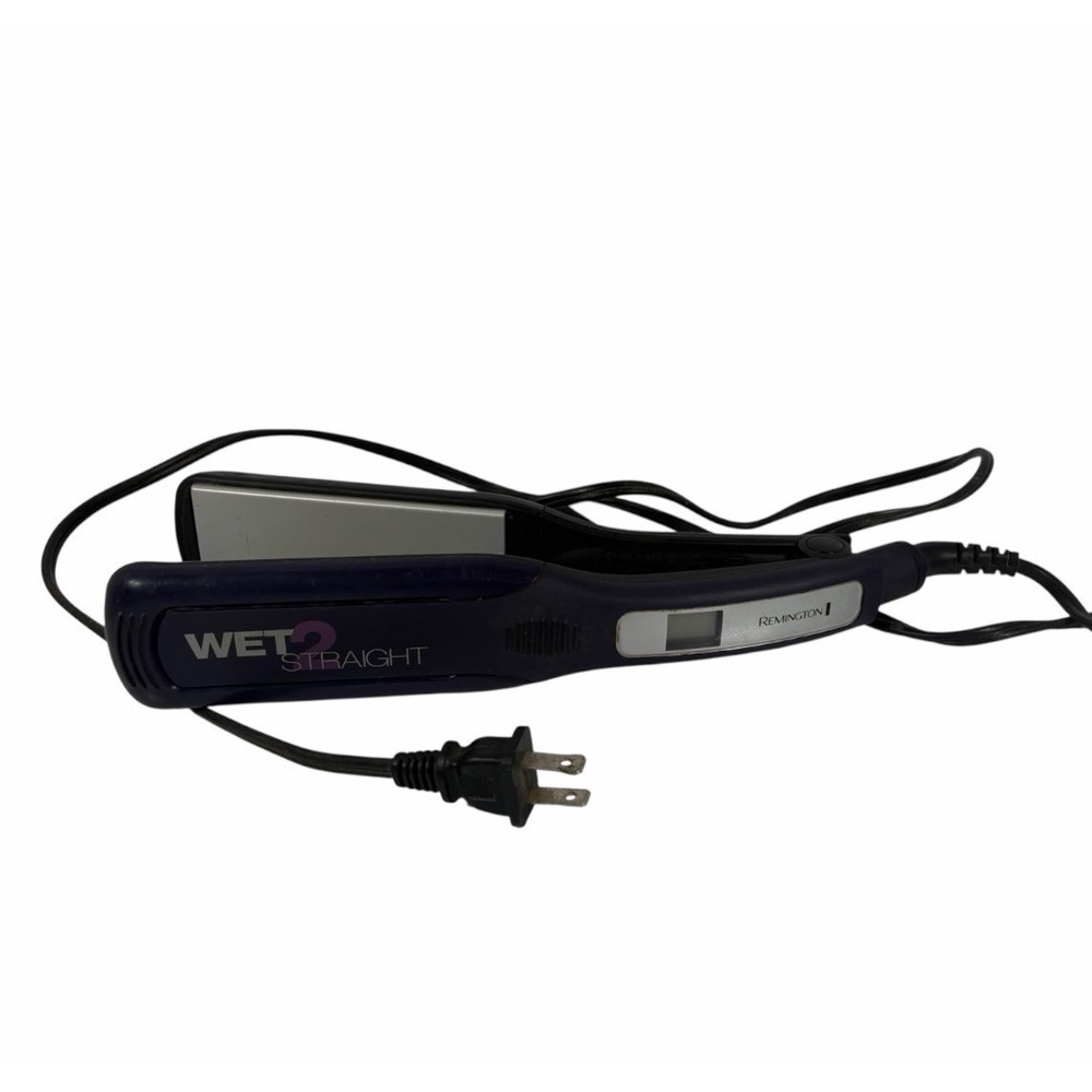 Remington Wet 2 Straight Flat Iron 1.75" Hair Straightener S-8001 Purple Digital